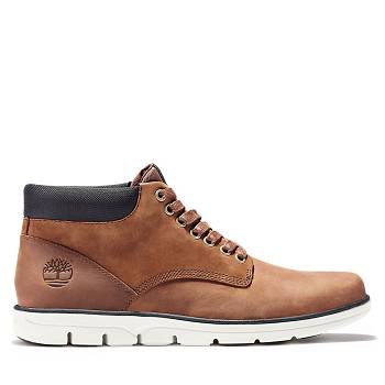 Timberland Bradstreet Kožené - Hnede Chukka Cizmy Panske, TB0031G